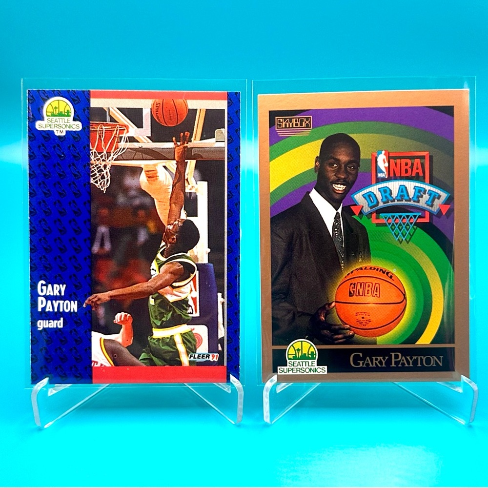 🔥Gary Payton Lot!🔥NBA Draft Rookie + 91 Fleer! 😮